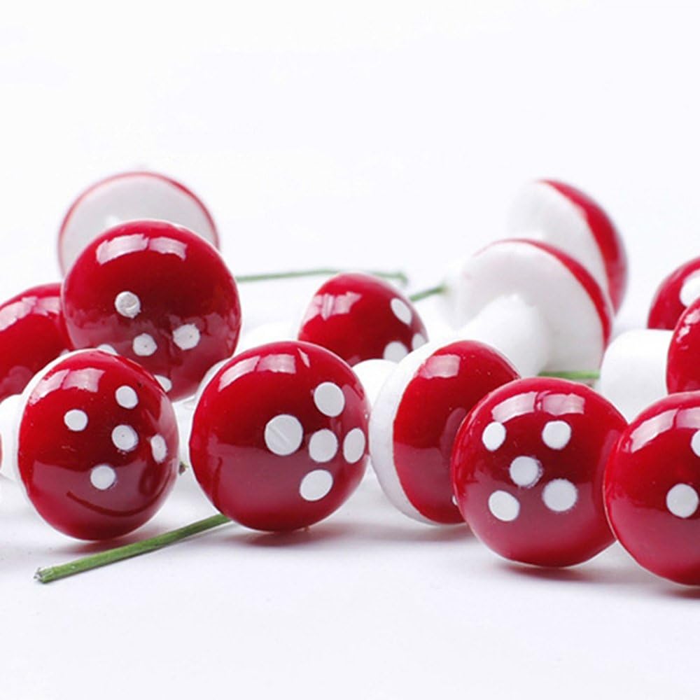 Miniature Mushroom Pin for Bonsai Tray Decor (Pack of 10)