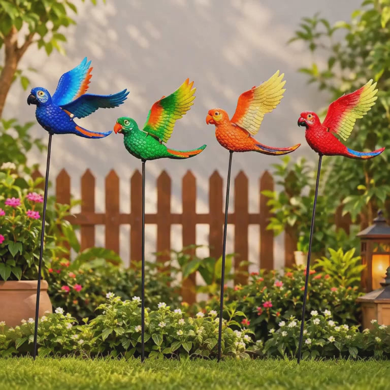 Flying Parrot Garden Stake (Pack of 2)