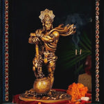 Gold Resin Hanuman Idol for Home, Car & Altar Decor
