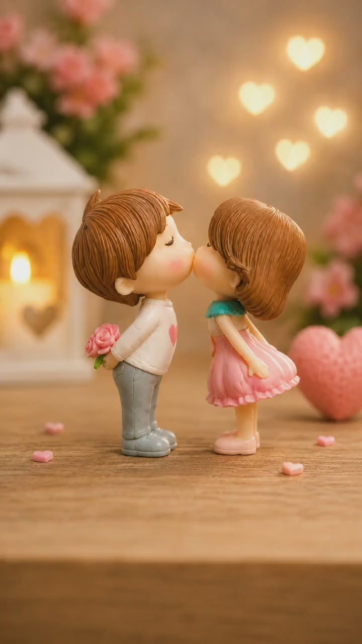 Miniature "Kissing Couple" for Gift / Birthday Cake Decor