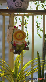 Hanging Sunflower Statue for Balcony Decoration