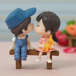 Cute Couple Miniature for Tray Decor