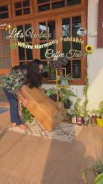 White Harmony Folding Coffee Table