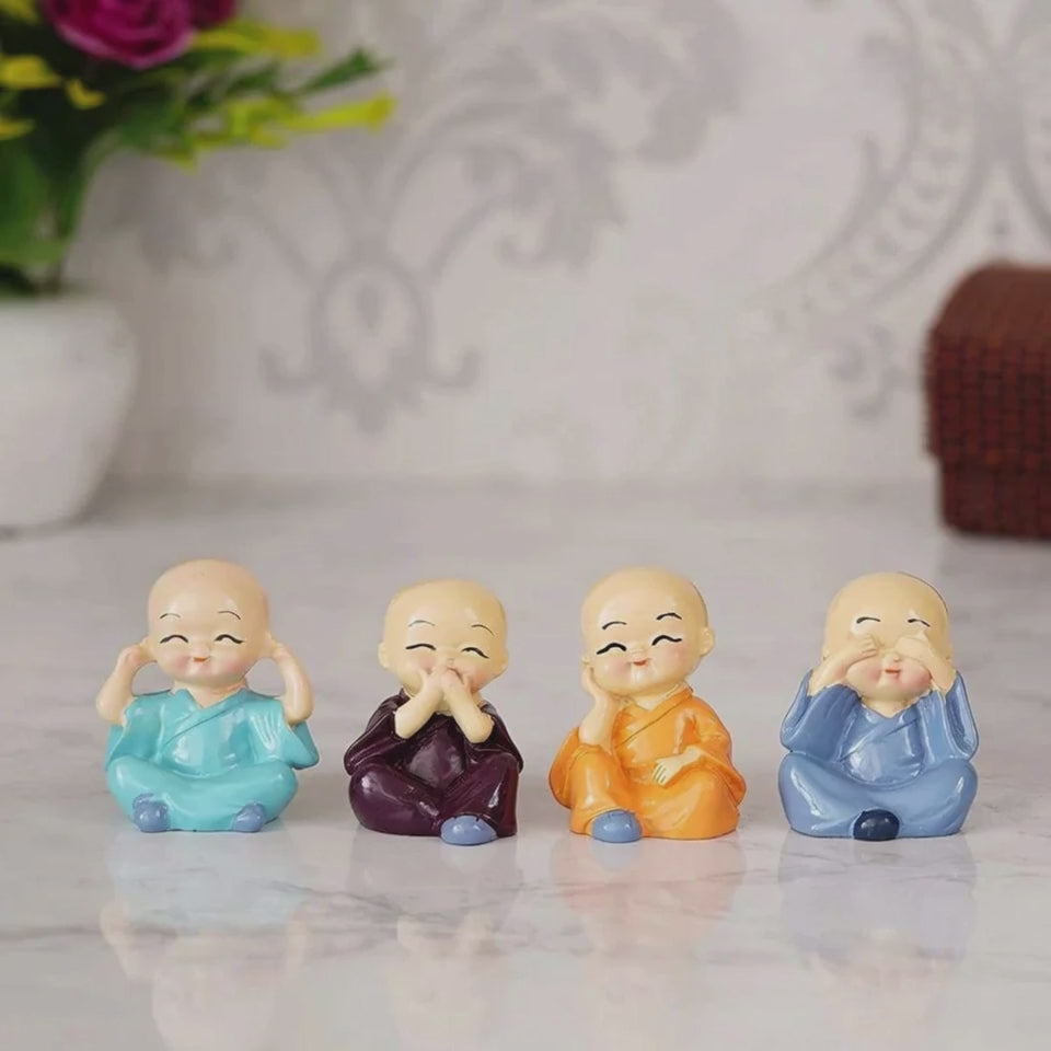 Monk for Home Decor (Set of 4)