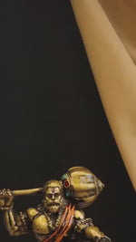 Gold Resin Hanuman Idol for Home, Car & Altar Decor