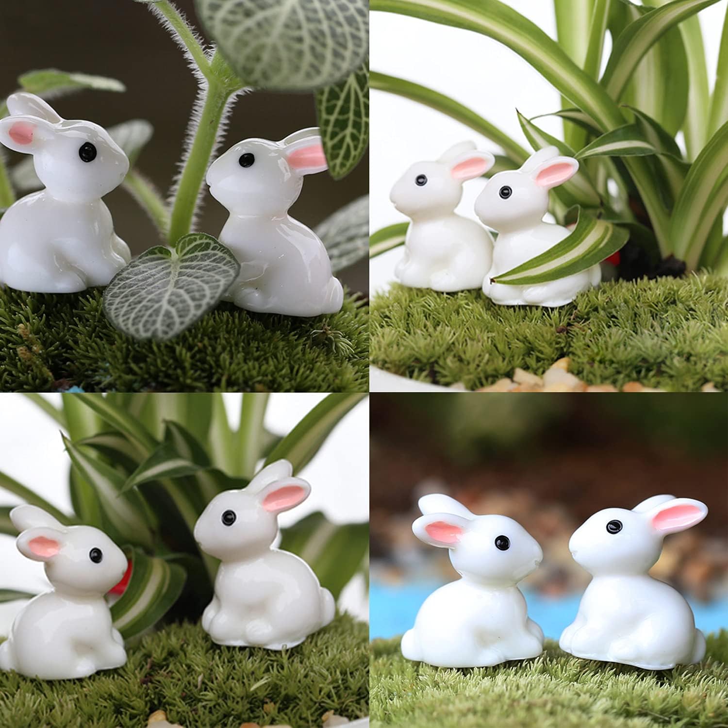Miniature Rabbit for Bonsai Tray Decor (Pack of 10)