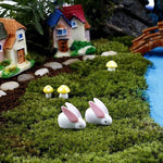 Miniature Rabbit for Fairy Garden Accessories (Pack of 10)