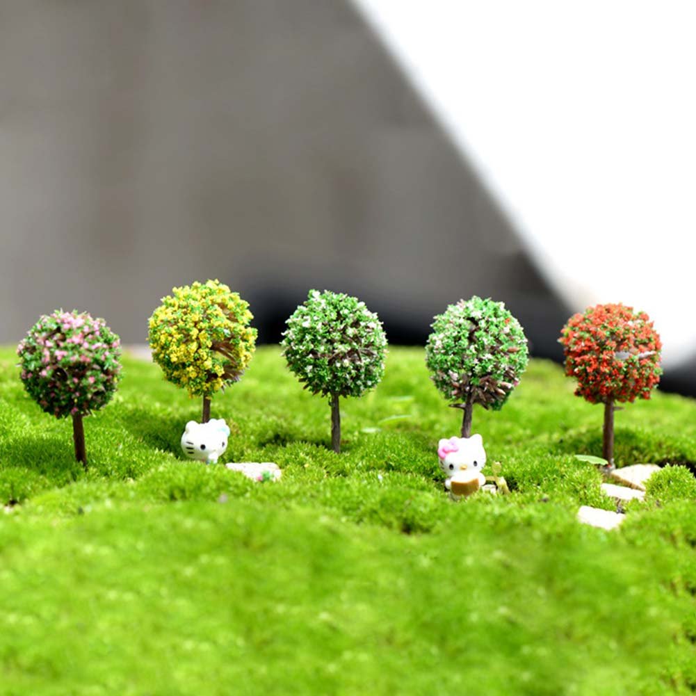 Miniature Flower Tree for Bonsai Tray Decor (Pack of 10)