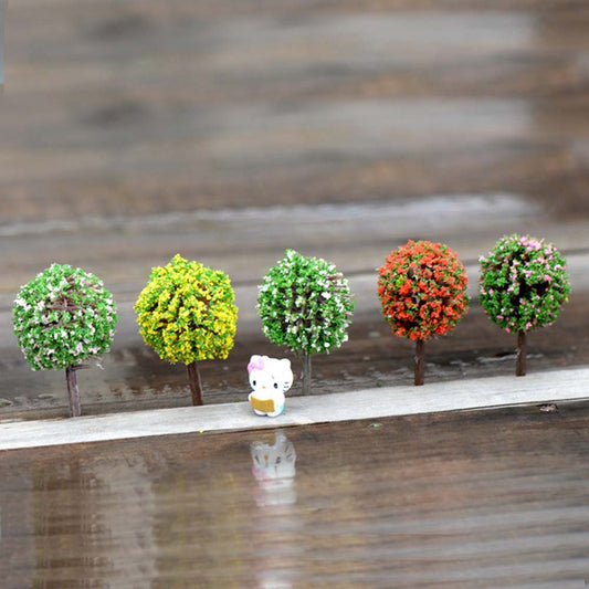 Miniature Flower Tree for Bonsai Tray Decor (Pack of 10)