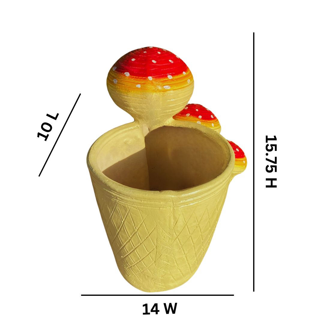 Mushroom Garden Pot