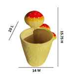 Mushroom Garden Pot - The Decorshed