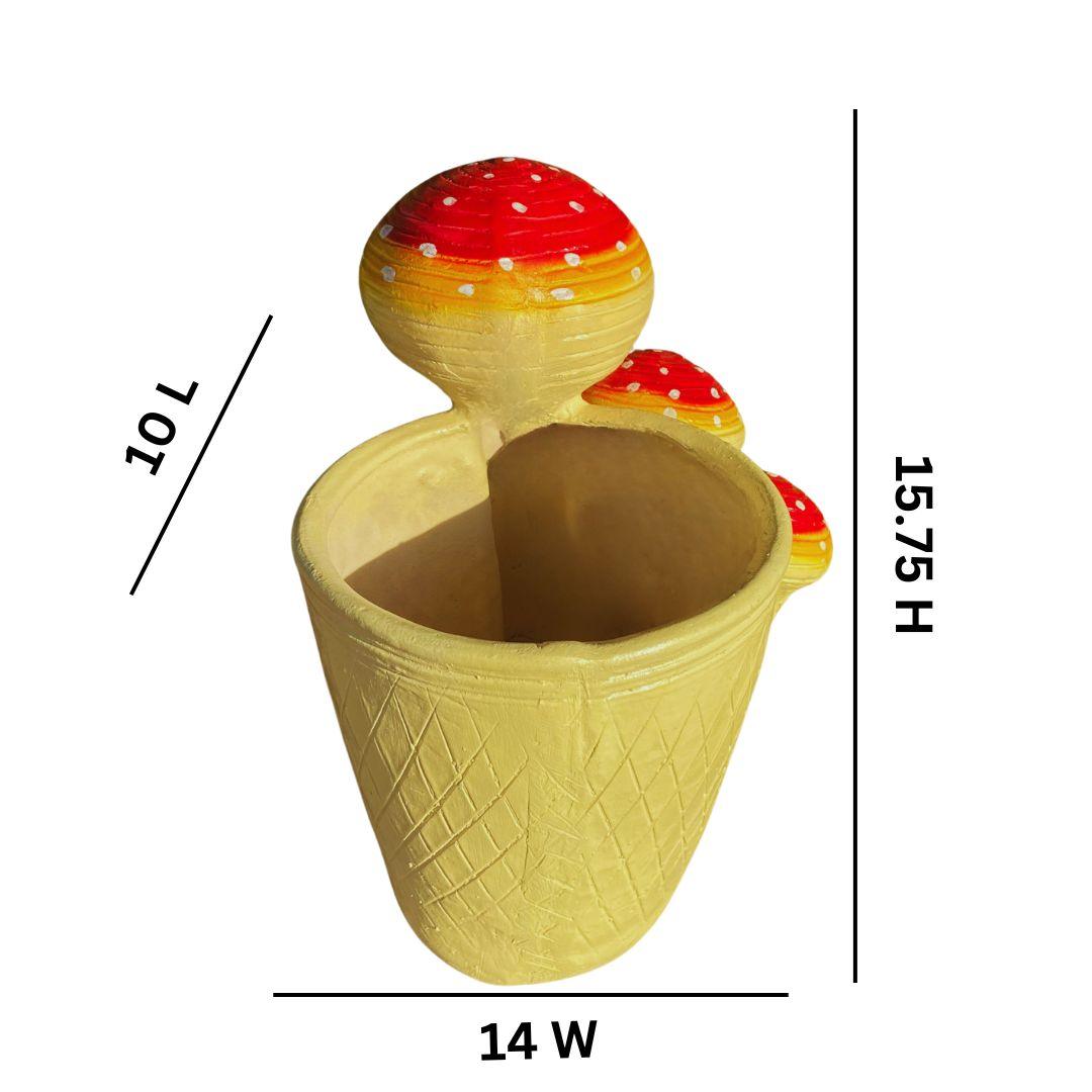 Mushroom Garden Pot - The Decorshed
