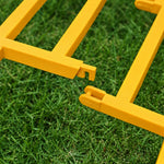 Marigold Yellow PVC Decorative Garden Fence Pack of 5 - Garden Border Fence Panel