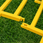 Amber Yellow PVC Decorative Garden Fence Pack of 5 - Garden Border Fence Panel